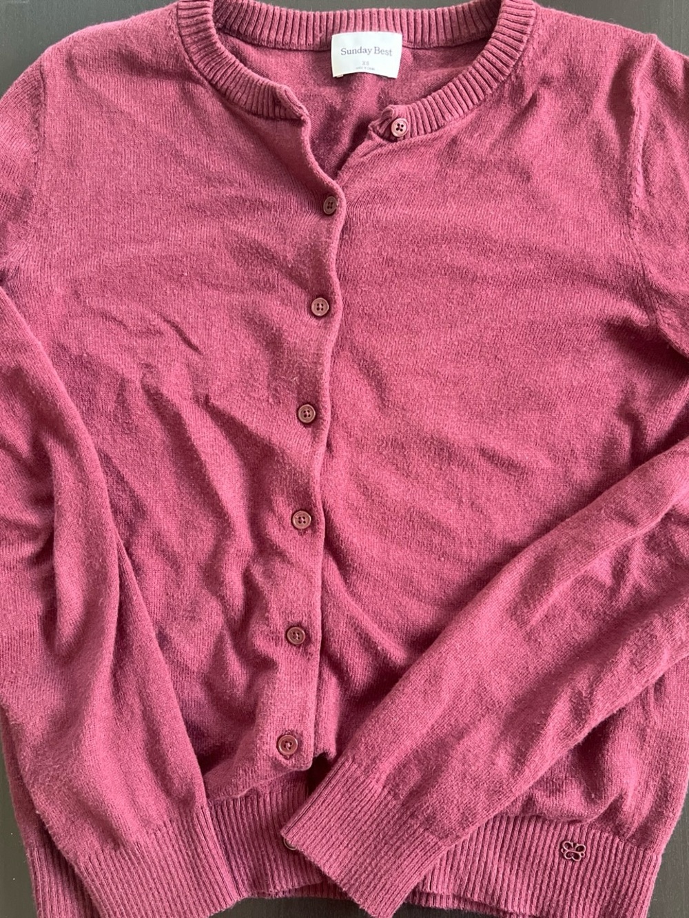 Aritzia Button-Front Crewneck Cardigan